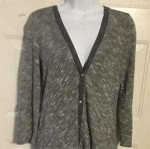 Heathered gray sweater